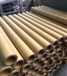 Tubo de Papel Kraft Resistente a Aplastamientos con Extremos de Acero, Núcleo de Cartón Industrial, Embalaje de Alta Resistencia, Venta al por Mayor B2B - Product Image 1