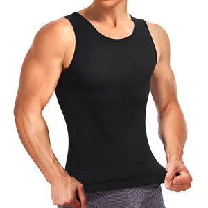 tummy control shaping tank top mens shapewear underwear body vest abs compression shirts for men slim body shaper vest