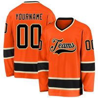 Camiseta de Hockey sobre Hielo Personalizada de Alta Calidad para Hombre, Camisetas Sublimadas, Uniforme de Hockey en Blanco con Nombre y Número Bordados