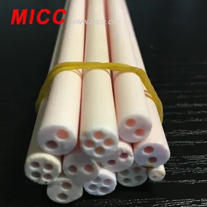 MICC淡黄色多种规格可用光洁强度高99.5% 氧化铝陶瓷绝缘子