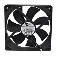 Ventilateur axial DC 12/24V 120x120x25mm à roulement à billes/hydraulique, pales en plastique, CE ROHS, ventilateur de refroidissement d'air OEM ODM
