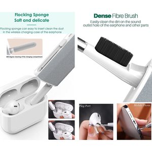 Juego de bolígrafos multifuncionales para limpieza de auriculares, color grisáceo y blanco, para auriculares TWS con Bluetooth, eliminación de polvo para teléfonos móviles y ordenadores - Product Image 5