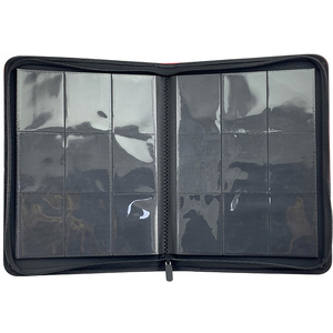 ModernQiu Classeur de cartes à collectionner personnalisé de haute qualité à 9 pochettes, album photo en cuir PU à 20 feuilles, <span class=keywords><strong>dossier</strong></span> de présentation pour 360 cartes - Product Image 3