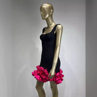 Grande promotion : Robe de soirée moulante sans manches pour femme, style patchwork, idéale pour les banquets et les fêtes