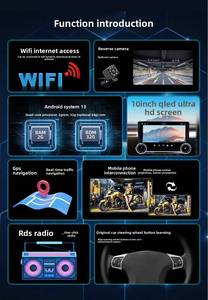 เครื่องเล่นในรถยนต์พร้อมปุ่มควบคุมคู่, รองรับ Android Carplay แบบยูนิเวอร์แซล, WIFI, ระบบนำทาง GPS, บลูทูธ, วิทยุ FM, ระบบมิเรอร์หน้าจอโทรศัพท์ - Product Image 6