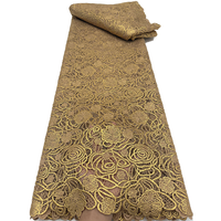 Tissu en dentelle guipure de haute qualité NI.A, dentelle en filet brodée, dentelle unie pour les fêtes et les mariages