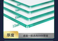 Rampe d'escalier moderne en verre sans cadre en acier inoxydable pour balcon, villa, hôtel, appartement, installation au sol Chuanlan
