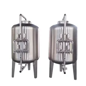 Stainless Steel Sand Filter/Activated Carbon Media Filter Tanks For Water Treatment