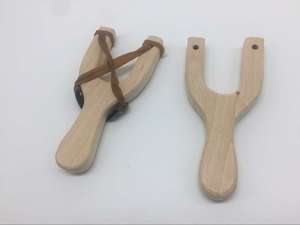 Jeu en plein air classique jouet tir élastiques jouet fronde enfants jeu fronde en bois - Product Image 2