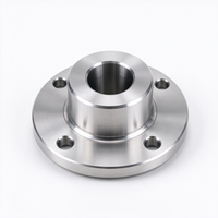 Adaptateur de montage de tuyau hydraulique en aluminium avec bride en acier inoxydable usinée CNC de précision sur mesure, pièces mécaniques OEM