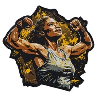 Badge brodé personnalisé grande taille « Black Girl Magic » pour femmes afro-américaines, applique thermocollante « Melanin » pour veste DIY – Vente en gros