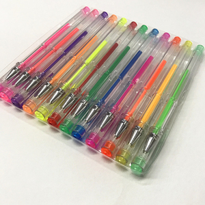 Longorgeous haute capacité <span class=keywords><strong>48</strong></span> couleurs artiste métal paillettes <span class=keywords><strong>Gel</strong></span> encre stylo ensemble aquarelle stylo avec boîte en PVC - Product Image 5