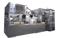 Machine de remplissage entièrement automatique électrique pour cartons à toit ouvrant de boissons (protéines d'œuf) et liquides visqueux