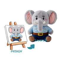 Couette en peluche longue et super douce personnalisée avec motif brodé et doublure en maille