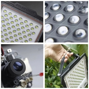 Alltop Độ Nét Cao Màn Hình Nhôm Wifi Không Thấm Nước IP65 100W 200W 300W 400W Máy Ảnh Ngoài Trời <span class=keywords><strong>LED</strong></span> Năng Lượng Mặt Trời Nhẹ Lũ Lụt Ánh Sáng - Product Image 4