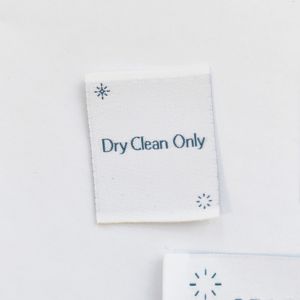Custom Made Brand <b>Name</b> Logo Polyester Woven Garment Labels <b>Tags</b> for Clothes - Product Image 6