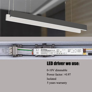 Usine directe 5 ans de garantie Linkable 80RA 90RA 0-10V dimmable 60W par 4 pieds 150LM/W LED pendentif Batten Linear <span class=keywords><strong>Tube</strong></span> Lights - Product Image 3