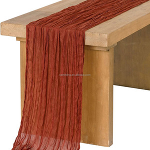 90*80 Gạc Boho Mộc Mạc <span class=keywords><strong>Teal</strong></span> Màu Xanh Pho Mát Vải Bảng <span class=keywords><strong>Runner</strong></span> Vải Vải Vải Vải Cho Đám Cưới Giáng Sinh Trang Trí - Product Image 6