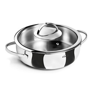 Pentola per Zuppa in Acciaio Inox Lacor con Coperchio 24 Cm per Cucinare e Servire - Product Image 1