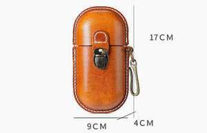 Estuche Personalizado para Gafas <span class=keywords><strong>de</strong></span> Sol, <span class=keywords><strong>de</strong></span> Cuero Auténtico, Estilo Vintage, Hecho a Mano, Rígido, Portátil, para Guardar Gafas, Funda Protectora para Lentes - Product Image 6