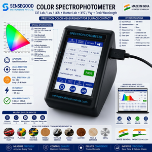 Medidor Térmico Profesional de EMF, Software para PC con Escala CIE Lab Yxy y Longitud de Onda, Instrumentos Sensegood, Ingeniería ABS - Product Image 1