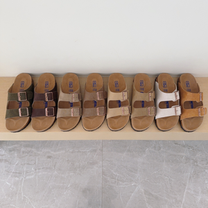 Sandales Birks classiques à double bride avec <span class=keywords><strong>semelle</strong></span> intérieure en liège et latex, en daim, unisexe, douces et confortables, pantoufles Birks - Product Image 5