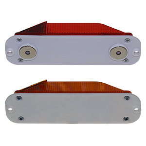 Feu de signalisation solaire LED pour garde-corps, clignotant rouge et ambre, pour barrière de sécurité routière et clôture de chantier - Product Image 6