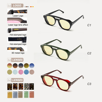 Lunettes de soleil de luxe TFB en acétate, monture ronde à double pont, pour femmes et hommes, personnalisables avec logo, surdimensionnées, rétro, de haute qualité, pour le cyclisme