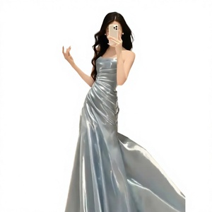 Robe de bal Sharon Said SF257 Rouge Dubaï Sexy Asymétrique 100% Polyester Longue Coupe Empire Pailletée A-Line Florale pour Mariage et Soirée - Product Image 3