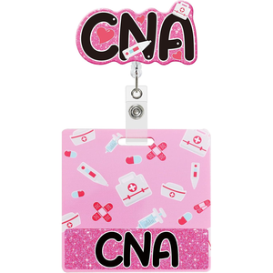 Etichette di identificazione con nome acrilico con Glitter personalizzato porta carte stesson con Badge <span class=keywords><strong>infermiere</strong></span> RN ICU - Product Image 4