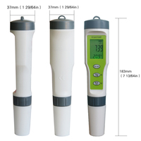 Testeur numérique de mesure de la qualité de l'eau, 3 en 1, température, pH, EC