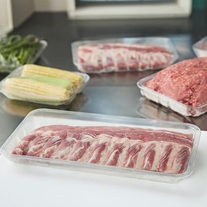 Barquettes jetables en plastique PET transparent pour viande, légumes, <span class=keywords><strong>haricots</strong></span> <span class=keywords><strong>verts</strong></span>, steaks et autres aliments - Product Image 1