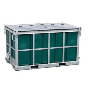 Turnover Box Large Thickened Grape Bins rectangular stainless steel Grape Storage Bulk Folding Bins Industrial Large Container