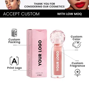 Brillo Labial Voluminizador Mineral a Prueba de Agua con Logo Personalizable, Tubo de Brillo Labial de Doble <span class=keywords><strong>Efecto</strong></span>, 58 Colores Transparentes, Tapa Esférica, Brillo Labial Líquido - Product Image 5