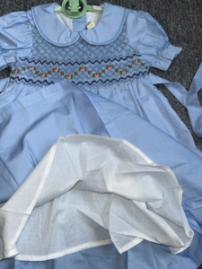 Robe de princesse pour petites filles, imprimée et à volants, faite à la main - Product Image 4