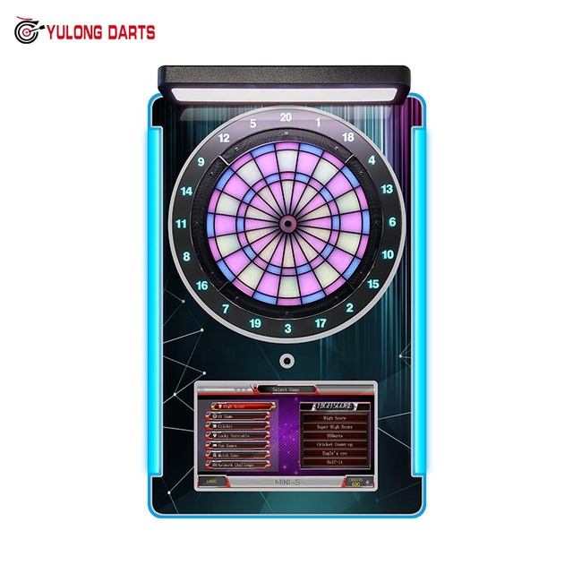 Luxury Household Electronic Dartboard 6 Darts | Coin Operated Professional LED Display Dart Game Machine Yulong Darts MINI-5