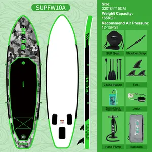 FUNWATER Dropshipping grosir papan dayung papan selancar Hidrofoil tiup sirip dayung papan sup Wakeboard papan selancar