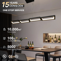 Lustre moderne de luxe en acrylique carré et acier, luminaire suspendu LED pour salon, restaurants, salle de banquet