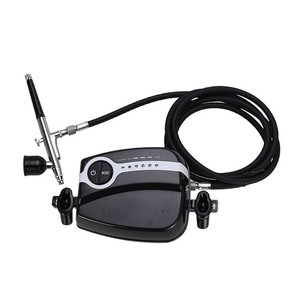 Compresseur d'aérographe avec buse de 0,3 mm, vitesse réglable, portable, alimentation par gravité, aluminium, double action - Product Image 3