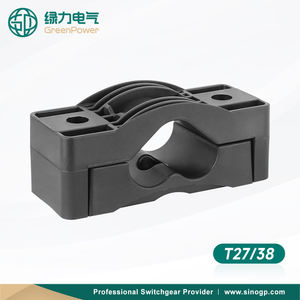 T27/38 taquet de câble en trèfle en nylon à trois conducteurs pince de serrage fixation PA66 support taquet de câble électrique - Product Image 2