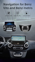 12.3 ''Android vidéo Ram4G Rom64G voiture stéréo GPS voiture écran android pour Mercedes Benz Vito 2016-2022 avec 360 Panorama Octa Core