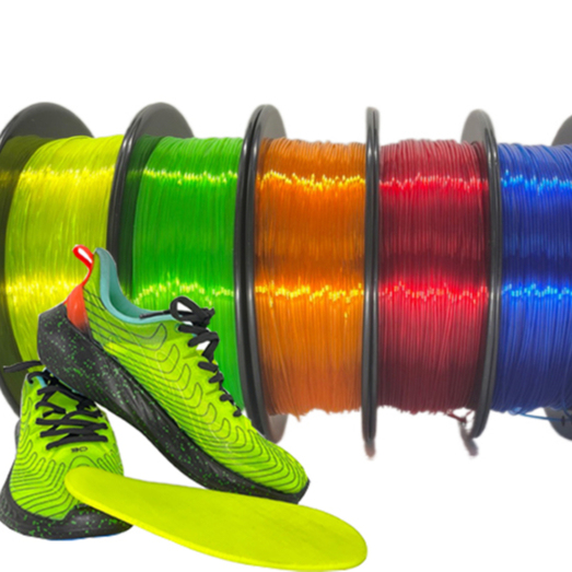GUCAI Premium Rebounded TPU Filament for 3D Printing 1.75mm 1kg Soft 98A 345m Length 190-230C Print Temp Moulding