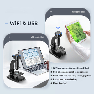 Kính Hiển Vi Kỹ Thuật Số WiFi Không Dây 315-W <span class=keywords><strong>Camera</strong></span> HD Độ Phóng Đại 2000X 1080P Ống Kính Quang Học - Product Image 3