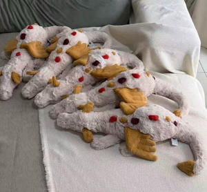 50cm Jellycats Niedliche Weiche Schneedrachen-Kollektion: Rosa Drache, Lila Drache, Schwarzer Drache, Goldener Welpen-Drache Plüschtier - Product Image 6