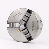 Mandrin auto-centrant à 3 mors SANOU K11-80 Pro de 80 mm, haute concentricité 0,03 mm, pour micro-precision