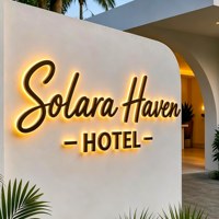 Enseigne LED personnalisée pour entreprise, logo mural, enseigne intérieure pour salon