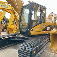 Excavatrice sur chenilles d'occasion 320 avec moteur et PLC, éprouvée sur des projets d'infrastructure à grande échelle, excellent état