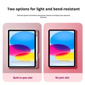 เคสใสอะคริลิคสีชมพูสำหรับ iPad รุ่นที่ 10 ปี 2022  รุ่นที่ใช้ร่วมกันได้กับ iPad 11  ฝาครอบป้องกันแท็บเล็ต - Product Image 2