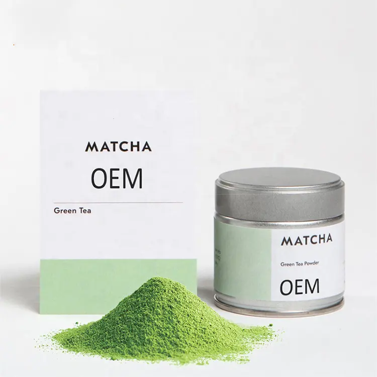 Tin Packed Japanese Style Ceremonial Matcha Powder Organic Matcha Green Tea Powder