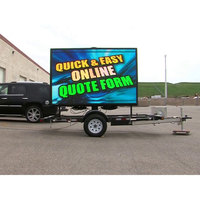 Event Trailer Led Screens Display Remolque Pantalla Portable Billboards Mobile Advertising Outdoor Road Panel Sign